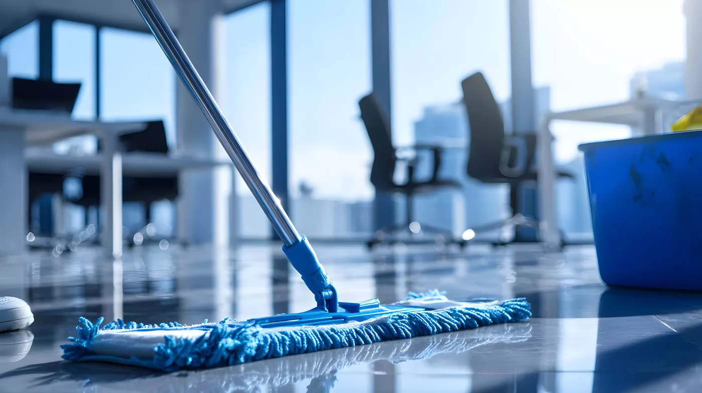 Sauberes und hygienisches Büro nach professioneller Reinigung